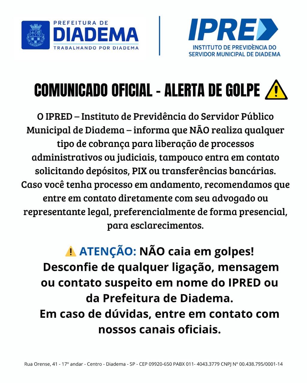 Aviso Importante